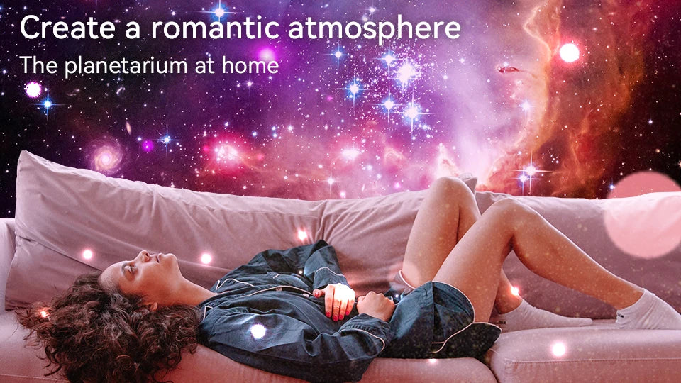 Proyector de galaxias con luz nocturna, proyector de cielo estrellado, lámpara de planetario giratoria de 360° para dormitorios, regalo de decoración de habitaciones y fiestas