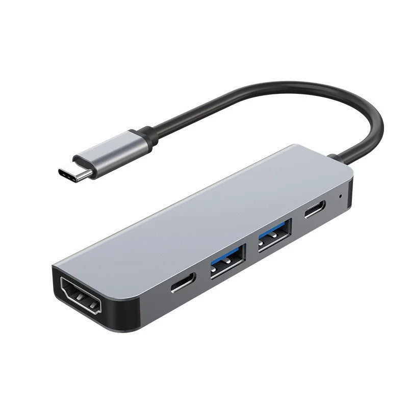 HUB multifunción 11 en 1 USB C Adaptador multipuerto HDTV 4K 30Hz 4 Hub USB 3.0 AUX de 3,5 mm Estación de acoplamiento de 11 puertos para divisor de portátil