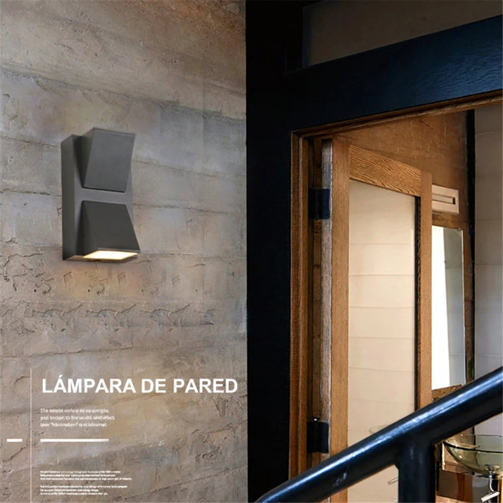 Lámpara de pared Led de 5/10 W de potencia, Impermeable para exteriores; aplique de pared ideal para balcones y jardines; iluminación decorativa (AC110V/220V).
