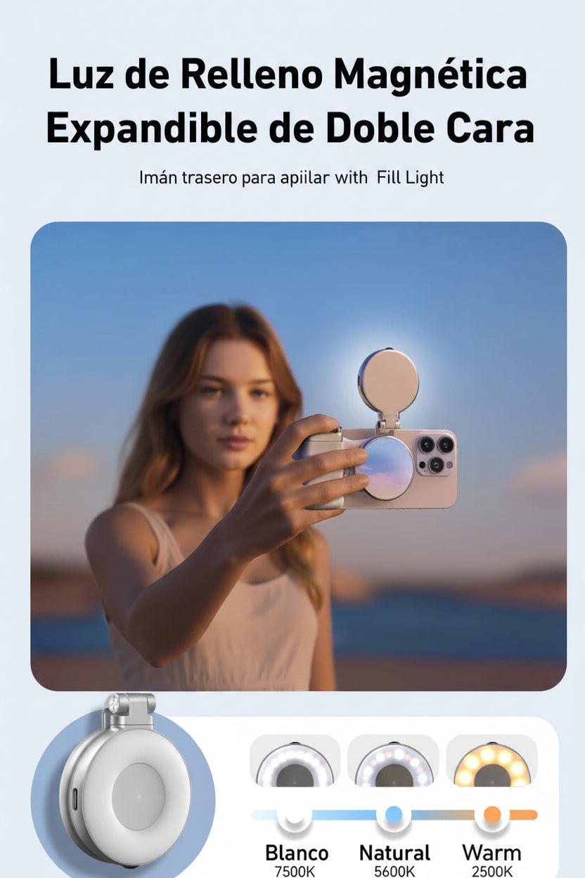 Empuñadura magnética para cámara de teléfono TELESIN, soporte para Smartphone con control remoto, para iPhone y Android.