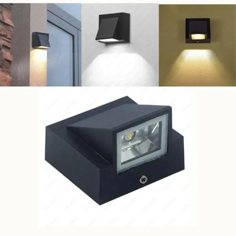 Lámpara de pared Led de 5/10 W de potencia, Impermeable para exteriores; aplique de pared ideal para balcones y jardines; iluminación decorativa (AC110V/220V).