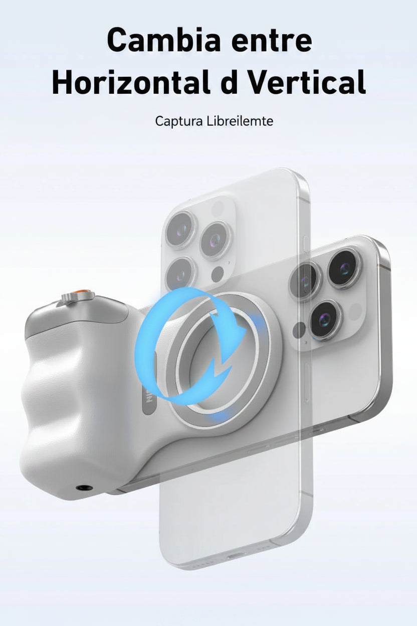 Empuñadura magnética para cámara de teléfono TELESIN, soporte para Smartphone con control remoto, para iPhone y Android.