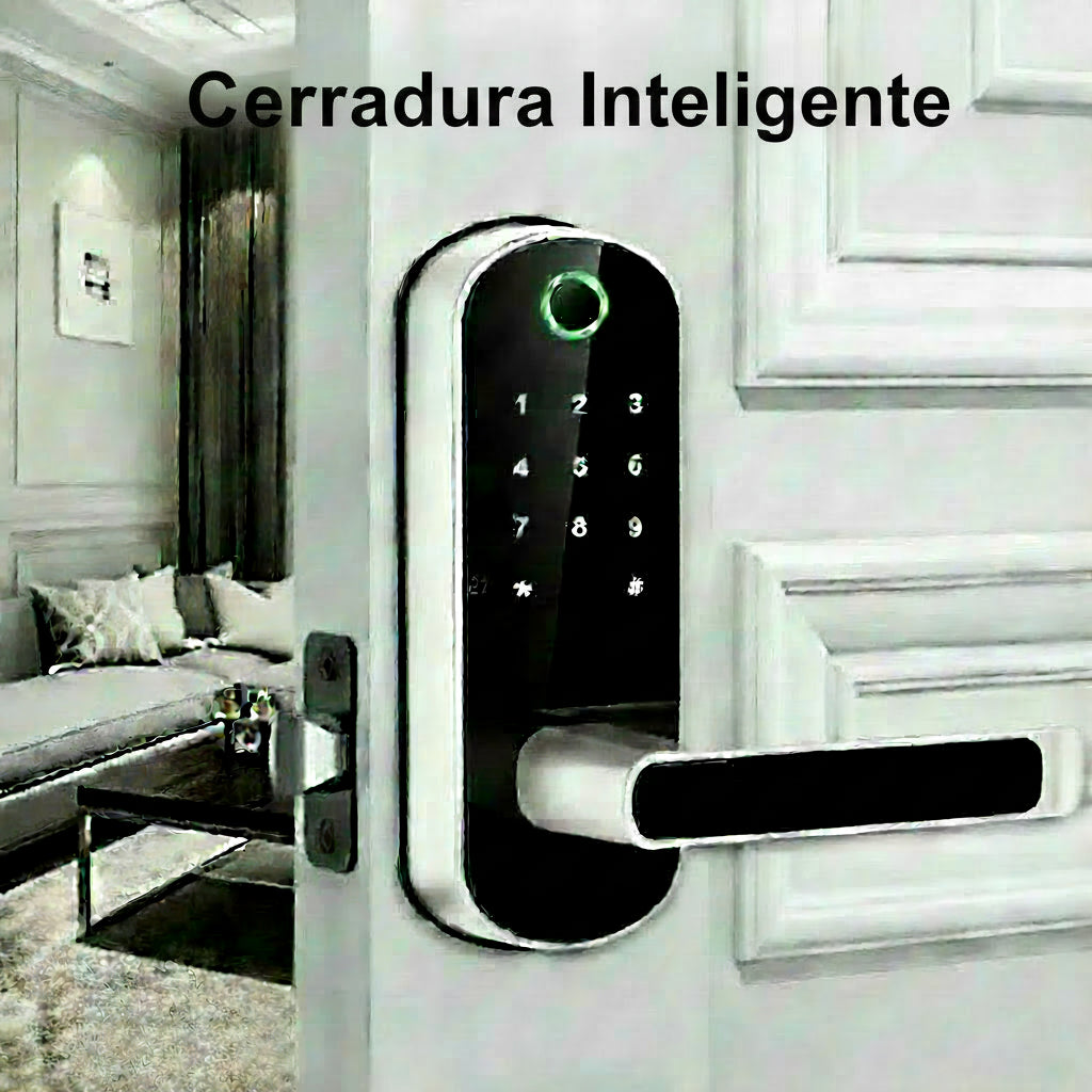 Cerradura inteligente con huella dactilar, control remoto mediante aplicación, sin llave, WIFI, pantalla táctil digital, NFC, IP67, resistente al agua, con 2 tarjetas IC.