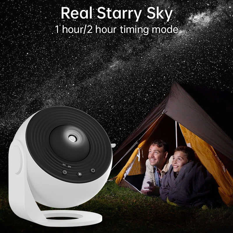 Proyector de galaxias con luz nocturna, proyector de cielo estrellado, lámpara de planetario giratoria de 360° para dormitorios, regalo de decoración de habitaciones y fiestas