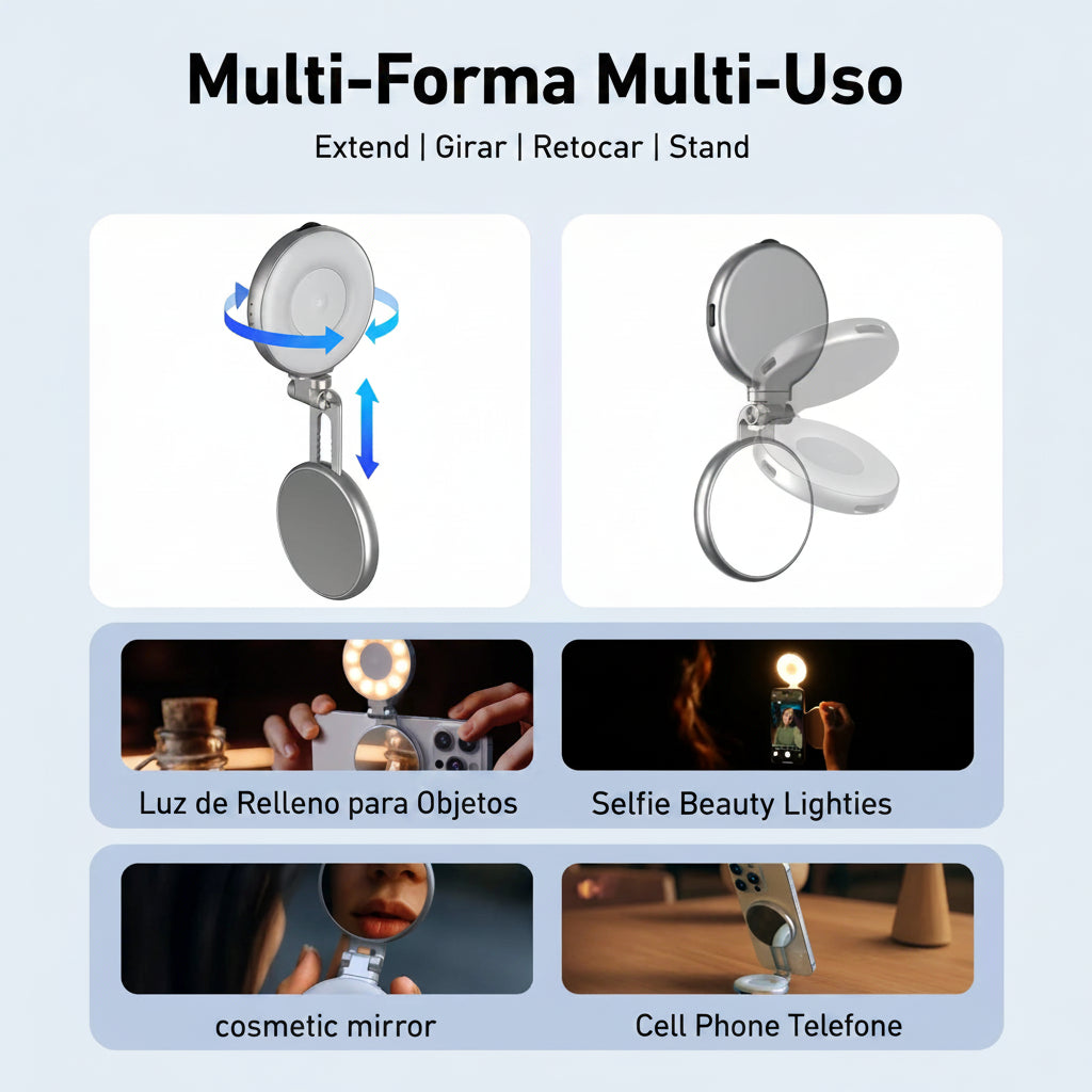 Empuñadura magnética para cámara de teléfono TELESIN, soporte para Smartphone con control remoto, para iPhone y Android.