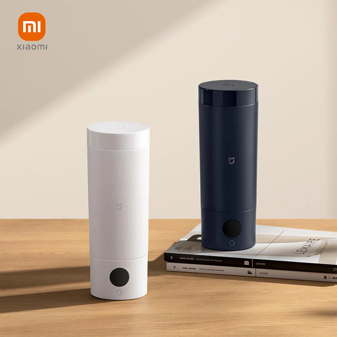 Hervidor eléctrico portátil original XIAOMI Mijia con 2 vasos térmicos, calentamiento rápido de agua, 350 ml, control inteligente de temperatura, aislamiento térmico, ideal para viajes.