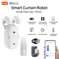 Robot de cortina Wifi inteligente Tuya (con puerta de enlace), pista de varilla romana, Control de aplicación remota, Control de voz, apertura única/doble, 1o 2 Uds.