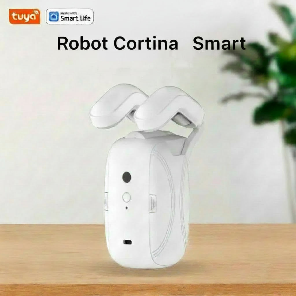 Robot de cortina Wifi inteligente Tuya (con puerta de enlace), pista de varilla romana, Control de aplicación remota, Control de voz, apertura única/doble, 1o 2 Uds.