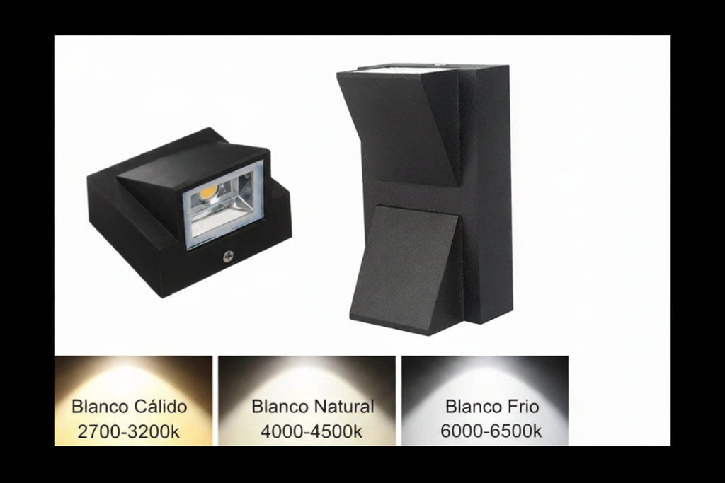 Lámpara de pared Led de 5/10 W de potencia, Impermeable para exteriores; aplique de pared ideal para balcones y jardines; iluminación decorativa (AC110V/220V).