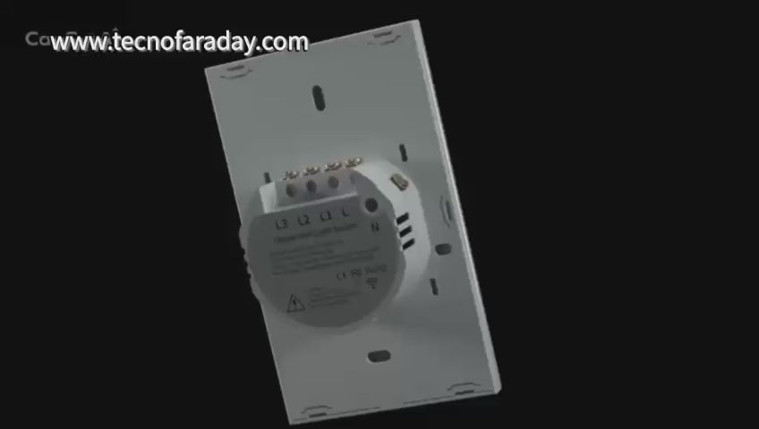 Interruptor Wifi y Zigbee TNCE Tuya US, 1/2/3 interruptores, botón de pared para control de luz LED sin neutro/cable, control por voz inteligente con Alexa y Google Home.